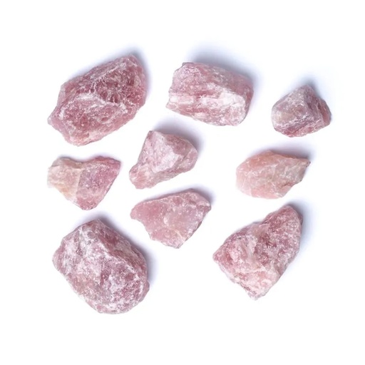 [8719172830323] Quartz rose Minéral  brut -- ± 5 000 g ; ±7-16cm