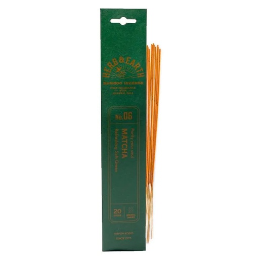 [8720512977066] Nippon Kodo Encens Matcha Herb & Earth  | 8 g