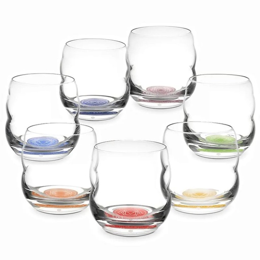 [4260191986750] Verre Mythos SET 7 chakra - symboles et textes | 7x250 ml