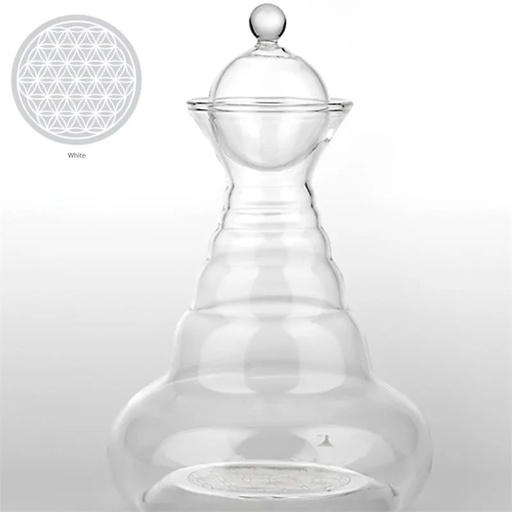 [4260191987139] Carafe Vital Water Alladin Fleur de Vie blanche | 1300 ml
