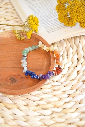 [3660341723210] Bracelet 7 Chakras Mix Chips