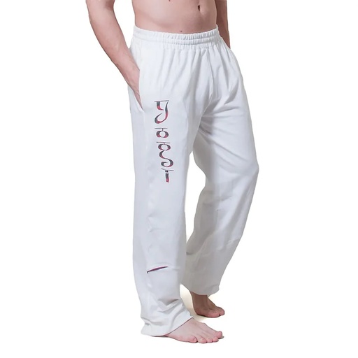 [7241200064994] Pantalon de Yoga Yogi practice homme blanc M/L | 353g