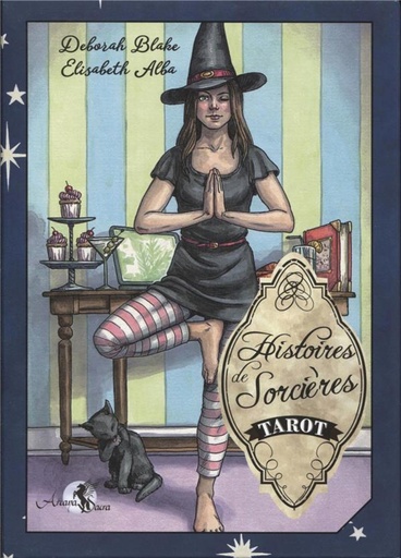 Couverture du livre Tarot histoires de sorcières                     (78 cartes) de Elisabeth Alba