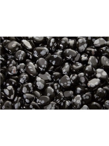 [3660341735565] Pierres roulées - Obsidienne Flocon de neige - Sachet 500 grs