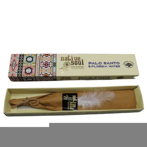 [8901684619026] Encens Bâton Native Soul Palo Santo et Florida Water 15 g