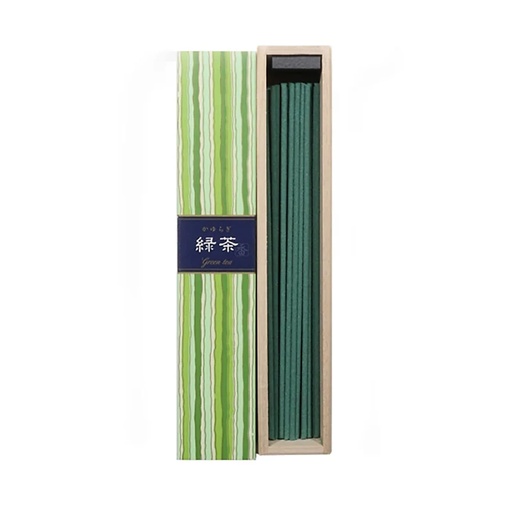 [4902125384538] KAYURAGI encens de thé vert | 40 g; 14 cm