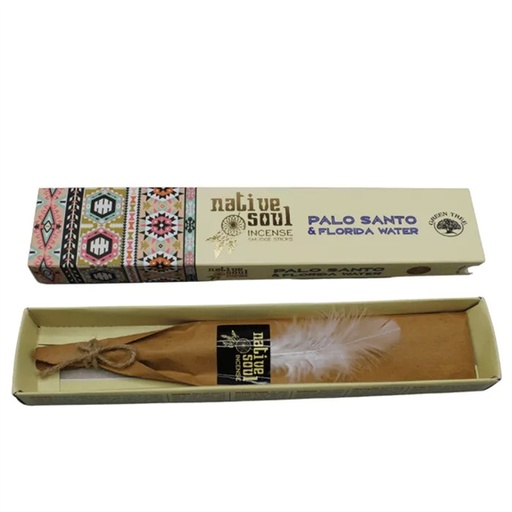 [8901684619019] Encens Bâton Native Soul Palo Santo et Florida Water 15 g