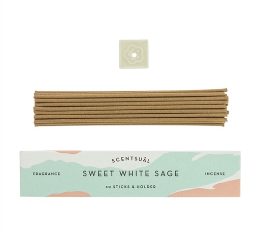 [4902125980624] Encens Scentsual Sweet Sauge blanche -- 11g