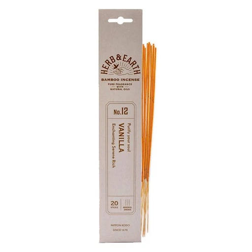 [4902125987630] Nippon Kodo Encens Vanille Herb & Earth | 8 g