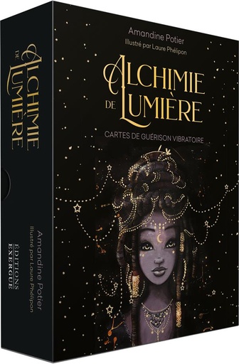 Couverture du livre Alchimie de Lumière : Cartes de guérison vibratoire de Amandine Potier