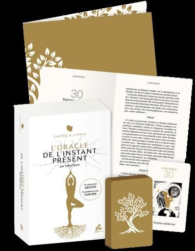 [9782845944688] L'oracle de l'instant présent : 52 cartes pour méditer ; 52 guidances pour s'ancrer