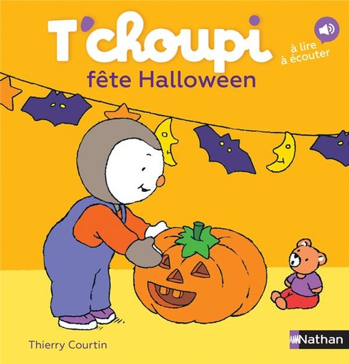 Couverture du livre T'choupi : fête Halloween de Thierry Courtin