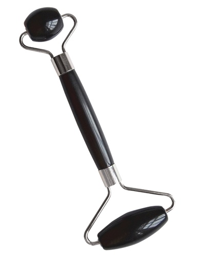 [3660341733776] Rouleau de Massage en Obsidienne noire