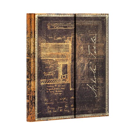[9781439754610] Carnets à couverture rigide - Tesla, Croquis d’une Turbine - Ultra - Ligné