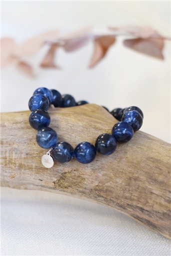 [3660341693582] Bracelet Sodalite Perles rondes 12 mm