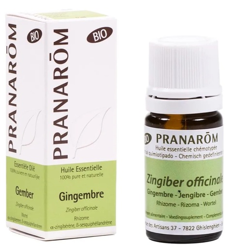 [5420008508783] Huile essentielle Gingembre Pranarom BIO -- 5 ml
