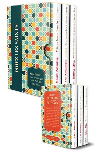 Couverture du livre Priez les saints ; coffret de 4 titres de Ana Dos Santos