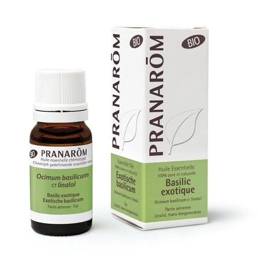 [5420008529238] Huile essentielle basilic exotique Pranarom bio -- 10ml