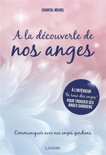 Couverture du livre à la découverte de nos anges ; communiquer avec nos anges gardiens de Chantal Mehiel