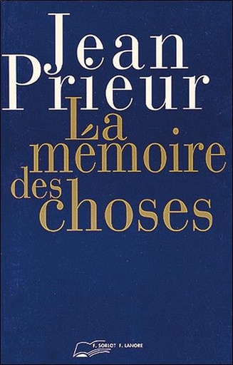 [9782851571311] La memoire des choses