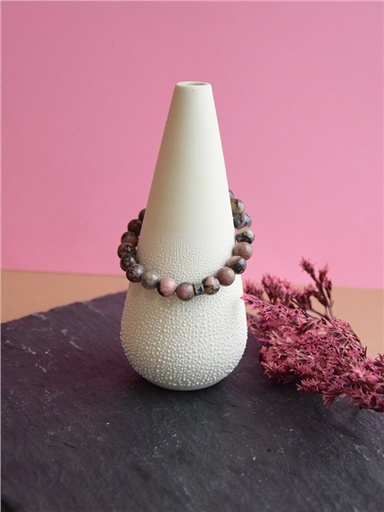 [3660341739013] Bracelet Rhodonite Perles rondes 8 mm