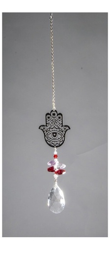 [3660341740385] Carillon Ange cristal 45 cm Multicolore