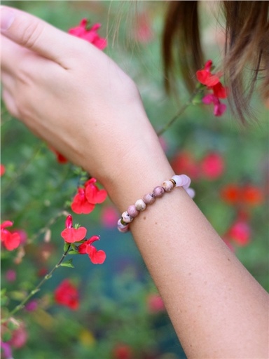 [3660341727317] Bracelet Chakra du Coeur Perles rondes 6 mm