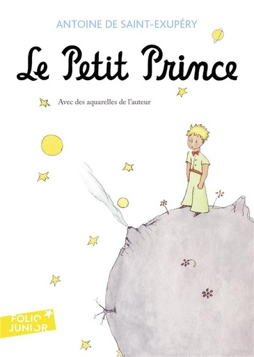 Couverture du livre Le petit prince                     (avec des aquarelles de l'auteur) de Antoine de Saint-Exupéry