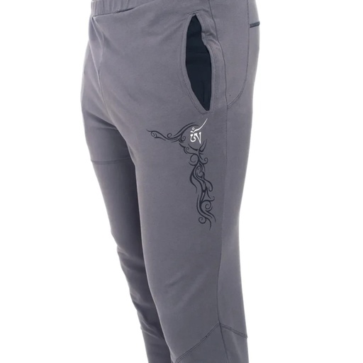 [724120068565] Pantalon de Yoga Sacred Tatoo homme gris  S/M