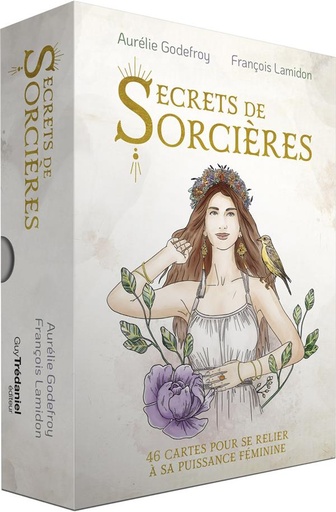 Couverture du livre Secrets de sorcières : 46 cartes pour se relier à sa puissance féminine de Aurélie Godefroy