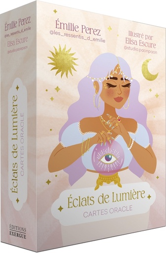 Couverture du livre Eclats de Lumière : Cartes oracle de Elisa Escure