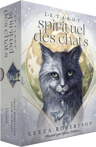 Couverture du livre Le tarot spirituel des chatsAvec 78 cartes et un sac satiné de Adam Oehlers