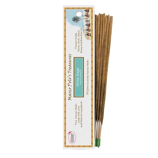 [8032749393541] Encens Marco Polo's Treasures sauge blanche | 20 g