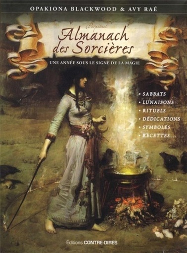 Couverture du livre Almanach des sorcières - Une année sous le signe de la magie, avec le livret Heures planétaires de Samhain 2018 à Samhain 2019 de Avy Raé