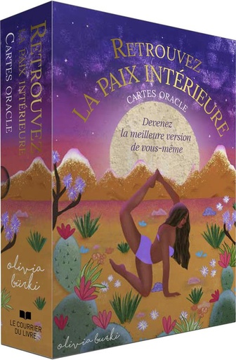 Couverture du livre Retrouvez la paix intérieure - Cartes oracle. Devenez la meilleure version de vous-même de Olivia Bürki