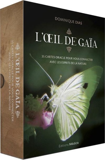Couverture du livre L'oeil de Gaïa - 35 cartes oracle pour vous connecter avec les esprits de la nature de Dominique Dias