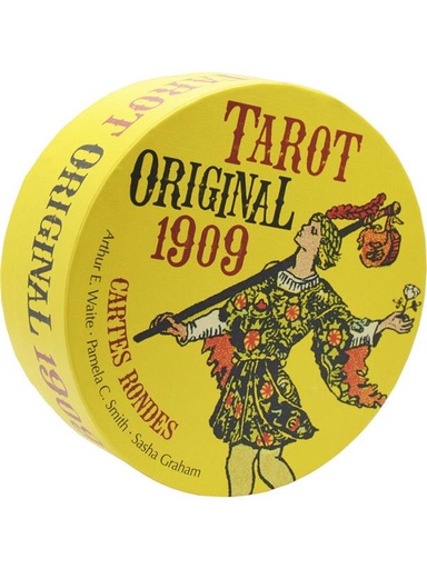 Tarot original 1909 - Cartes rondes. Avec 78 cartes et un livre