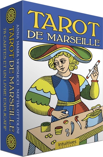 Couverture du livre Tarot de Marseille - 78 cartes et un livre explicatif de Anna Maria Morsucci