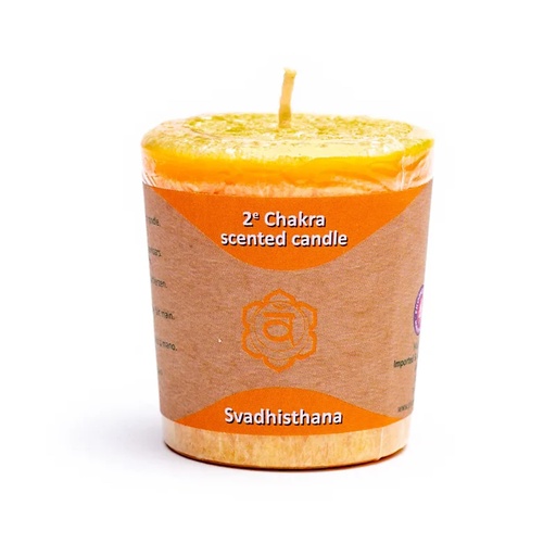 [8718657460123] Bougie Votive parfumée 2°chakra