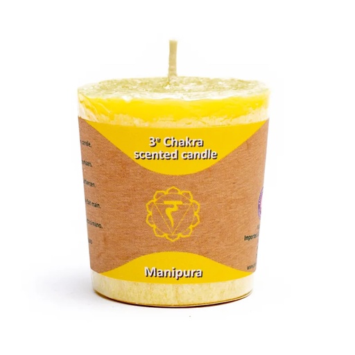 [8718657460130] Bougie Votive parfumée 3°chakra