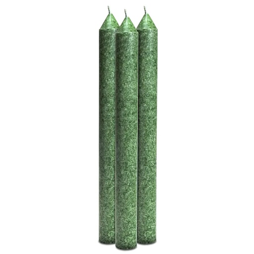 [8718657460345] Bougie parfumée 4º chakra Anahata verte | 21x2.2 cm