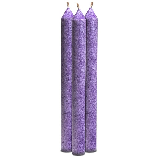 [8718657460376] Bougie parfumée 7° chakra Sahasrara | 21x2.2 cm