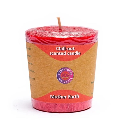[8718657460437] Bougie Chill Out parfumée Mother Earth Stearine | 4.5x4 cm
