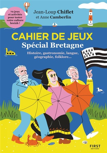 Couverture du livre Cahier de jeux - Spécial Bretagne de Anne Camberlin