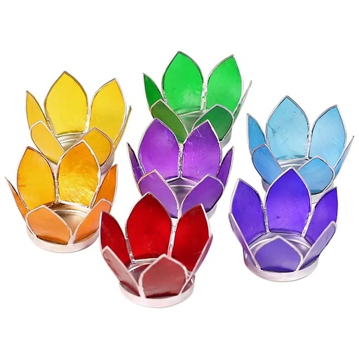 [8718657460567] Eclairages ambiance Lotus petits x 7 | 8 cm