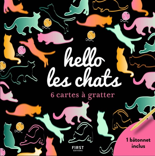 [9782412049105] Hello les chats - 6 cartes à gratter