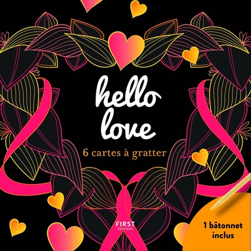 [9782412050996] Hello love - 6 cartes à gratter et 1 bâtonnet inclus