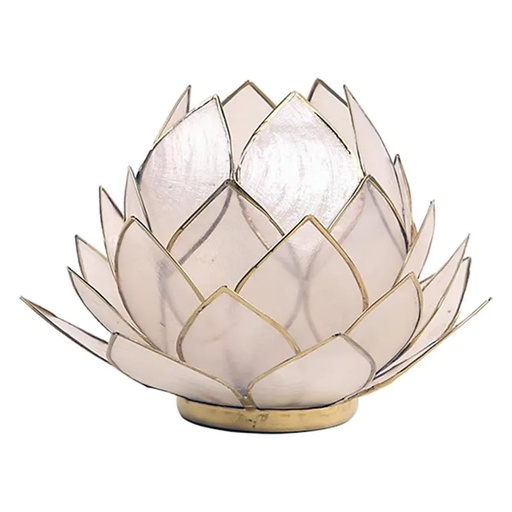[8718657460802] Eclairage d’ambiance Lotus Capiz naturel grand | 15x15 cm