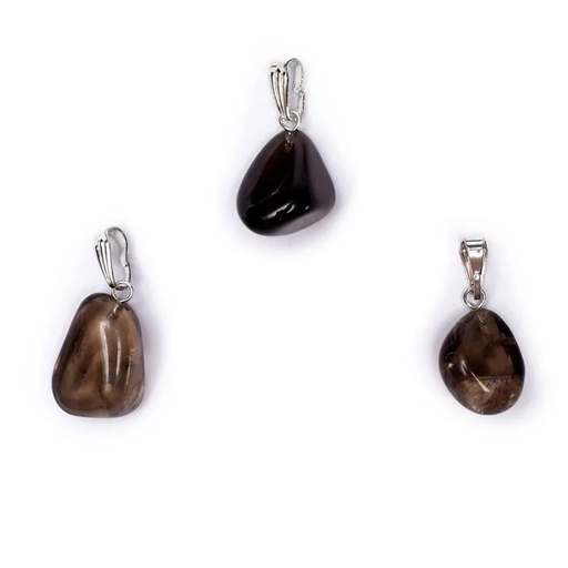 [8718657460826] Pendentif Quartz fumé avec crochet | ±0.5-2cm