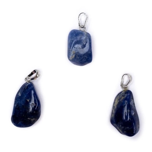 [8718657460987] Broche pendentif Sodalite percée | ±2-3cm